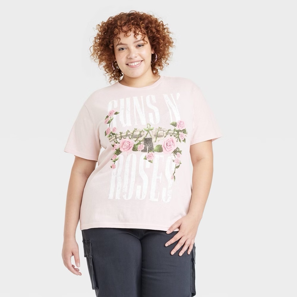 Guns N' Roses Pink Graphic Tee